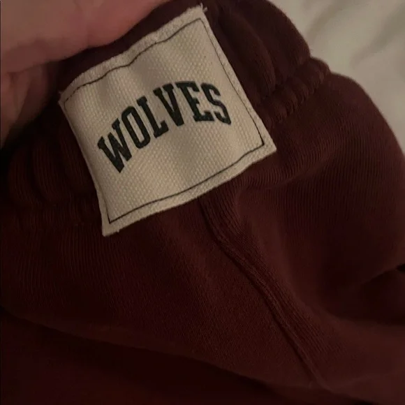 Darc Sport Wolves Women’s Burgundy Joggers Size Small - Picture 6 of 7
